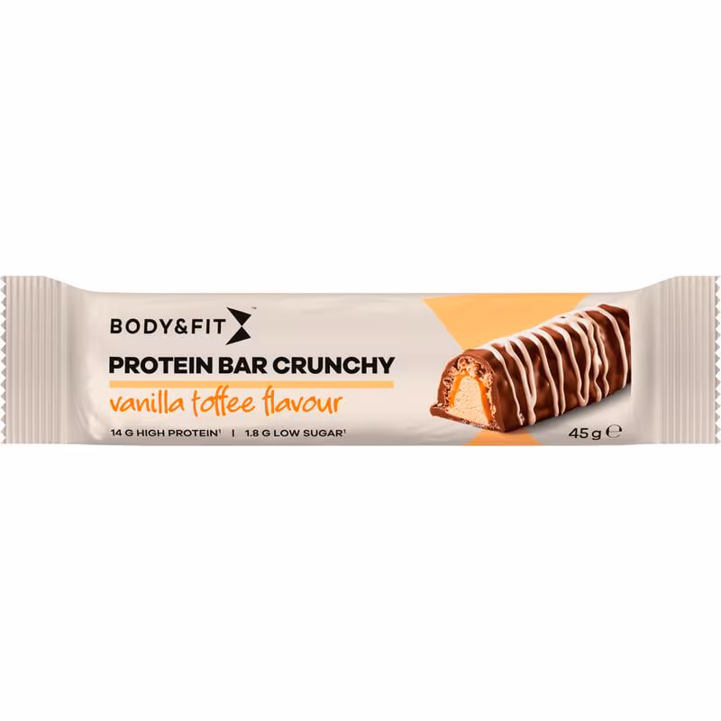 Body&Fit Protein Bar Crunchy VanillaToffee 1 EA Etos