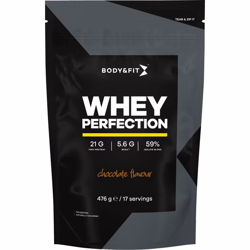 Body&Fit Whey Perfection Eiwitpoeder Chocolate 476 gram 476 GR Etos