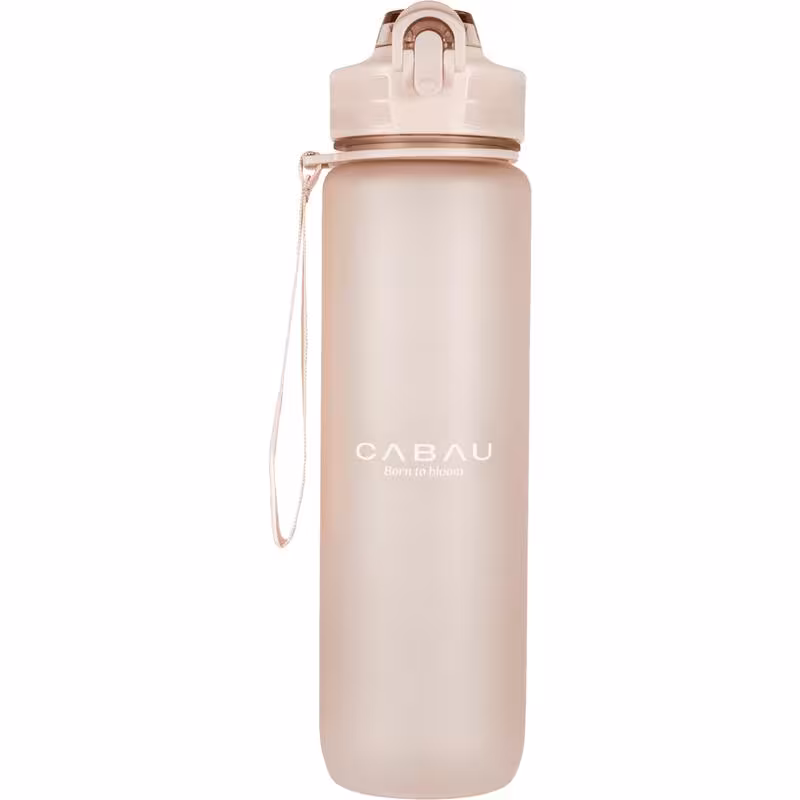 Cabau Bloom Waterfles Drinkfles beige - 1 Liter 1 EA Etos
