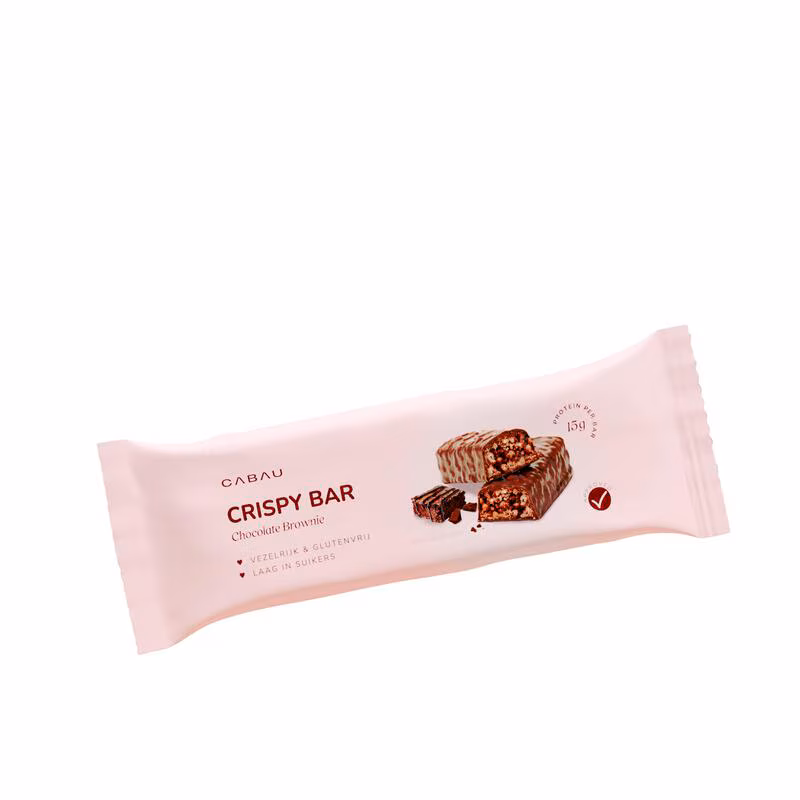 Cabau crispy bar chocolate brownie 1 EA Etos