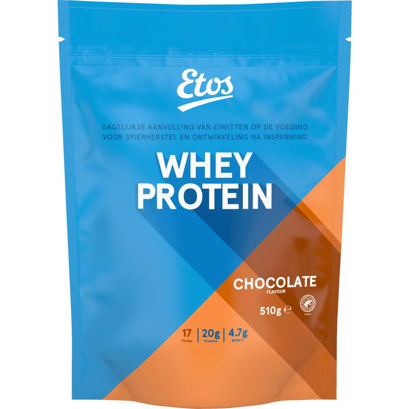 Etos Whey Protein Eiwitpoeder Chocolate 510 gram 510 GR Etos