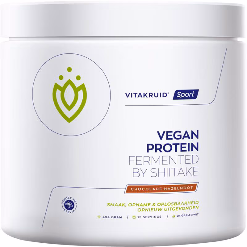 Vitakruid Vegan Protein Chocolate Hazelnoot 494 gram 494 GR Etos