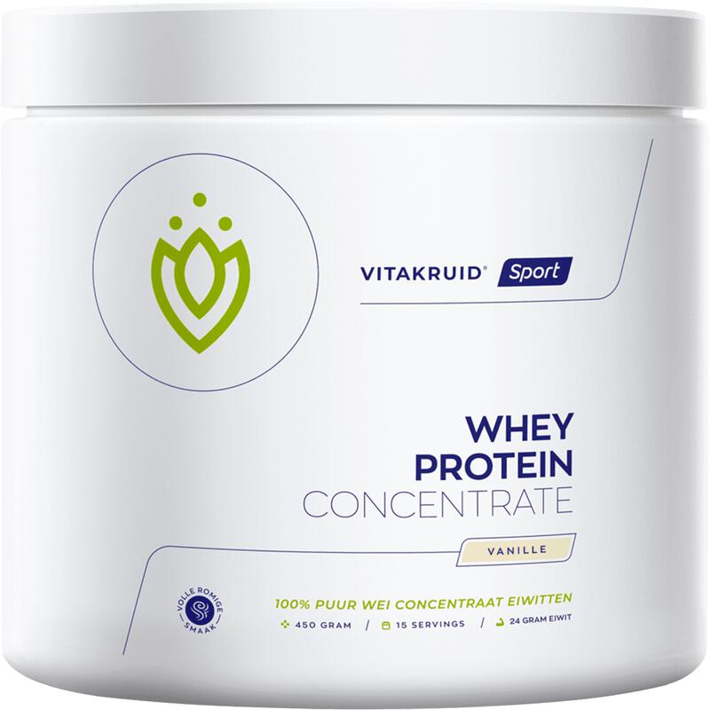 Vitakruid Whey Protenepoeder Vanille 450 gram 450 GR Etos
