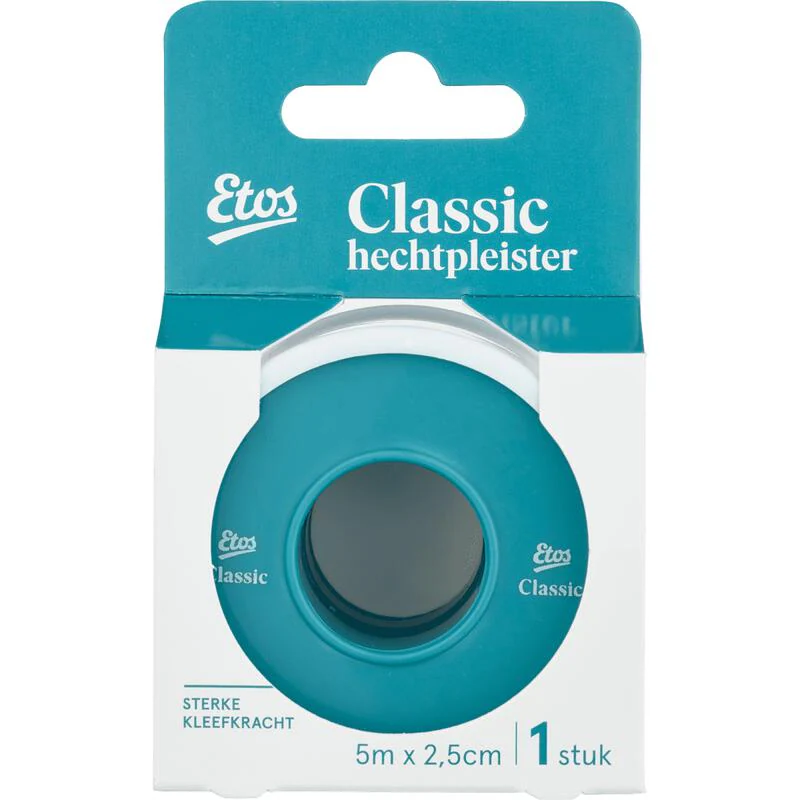 Etos Hechtpleister Classic 5 M x 2,5 CM 1 EA Etos