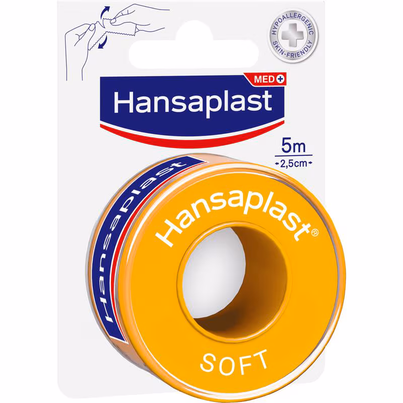Hansaplast Classic Soft Hechtpleister 5 M x 2,5 CM 1 EA Etos