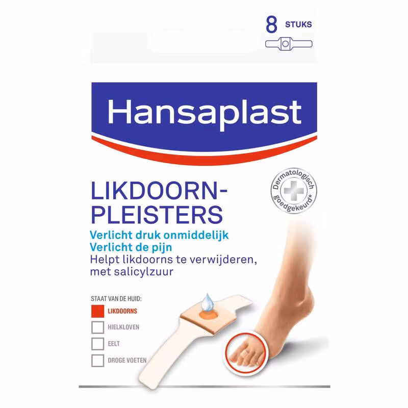 Hansaplast Likdoornpleisters Pleisters 8 stuks 8 EA Etos