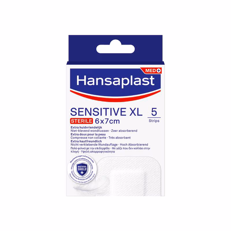 Hansaplast Sensitive XL Eilandpleister 5 stuks 5 EA Etos