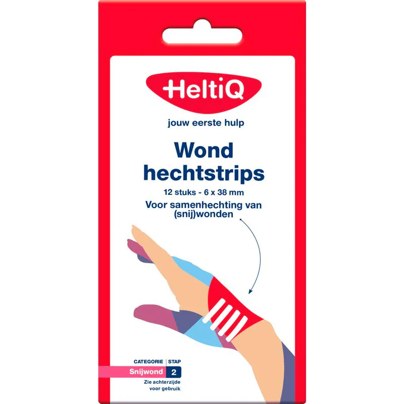 Heltiq Wondhechtstrips 12 stuks 12 EA Etos