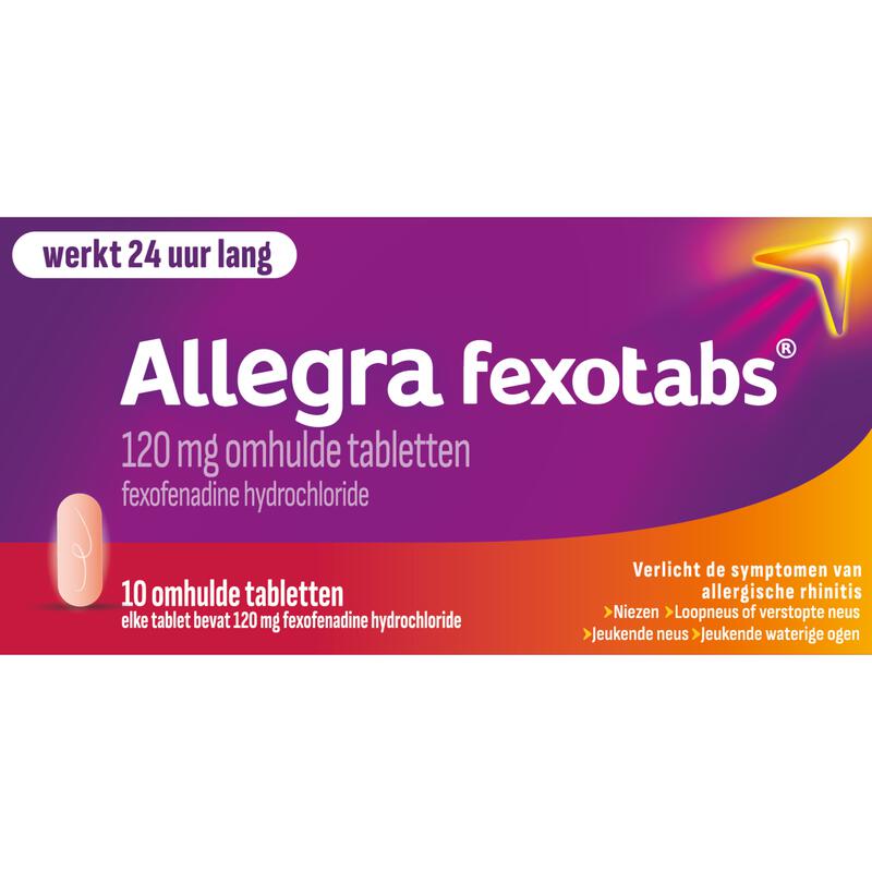 Allegra Fexotabs Hooikoorts Tabletten 10 stuks 10 EA Etos
