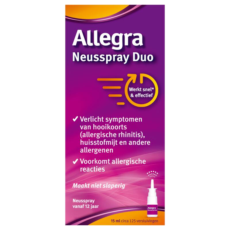 Allegra Neusspray Duo Flacon 15 ML 15 ML Etos