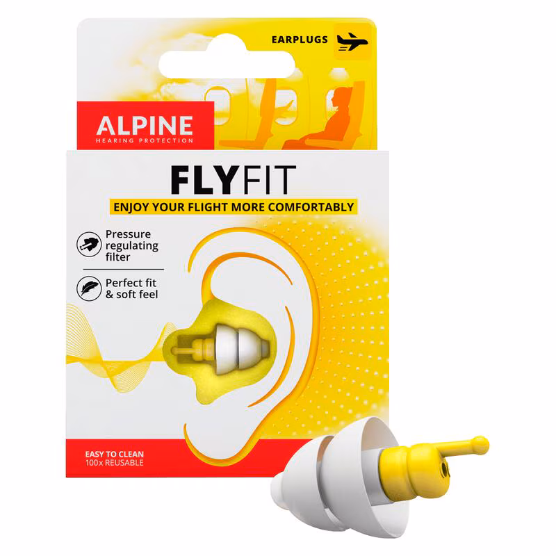 Alpine FlyFit Herbruikbare Vlieg Oordoppen 1 Paar 1 EA Etos