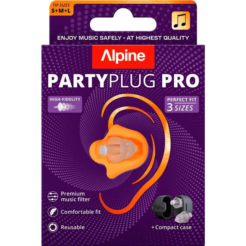 Alpine PartyPlug Pro Oordoppen Transparant 1 Paar 1 EA Etos
