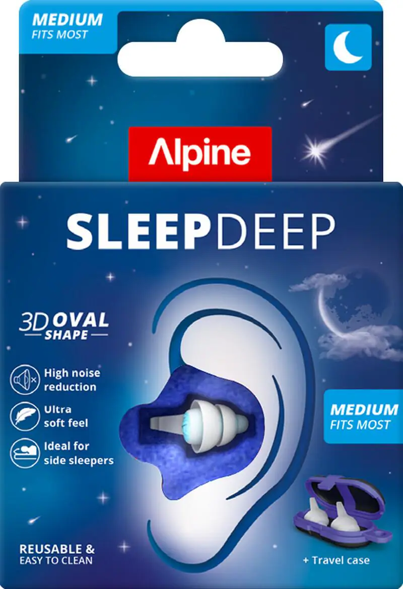 Alpine Sleepdeep Oordoppen Medium 1 paar 2 EA Etos