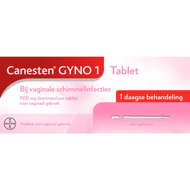 Canesten Gyno Vaginale Schimmelinfectie Tablet 1 stuk 15 GR Etos