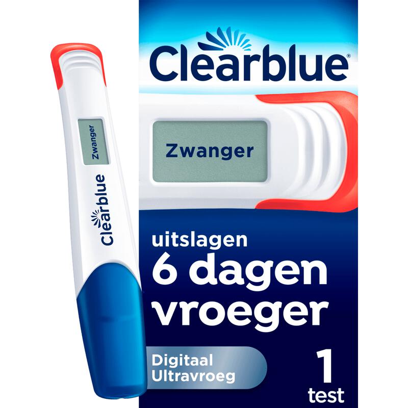Clearblue Zwangerschapstest Digitaal Ultravroeg 1 stuk 1 EA Etos