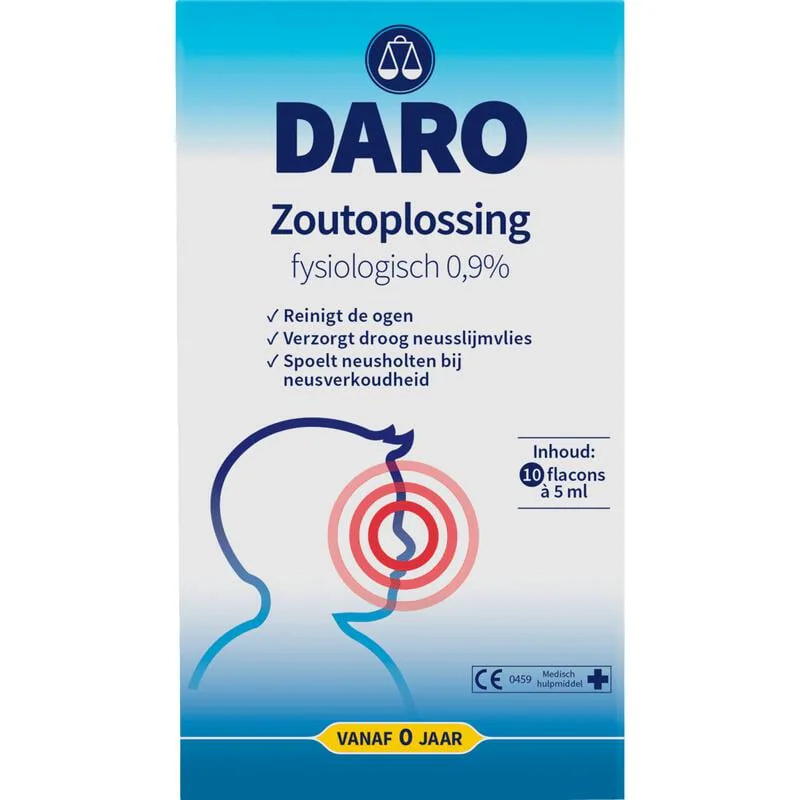 Daro Zoutoplossing Fysiologisch 10 x 5 ML 1 EA Etos