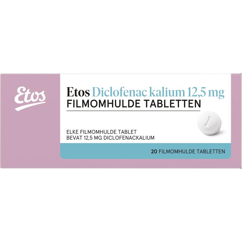 Etos Diclofenac Kalium 12,5 MG Tabletten 20 stuks 20 EA Etos