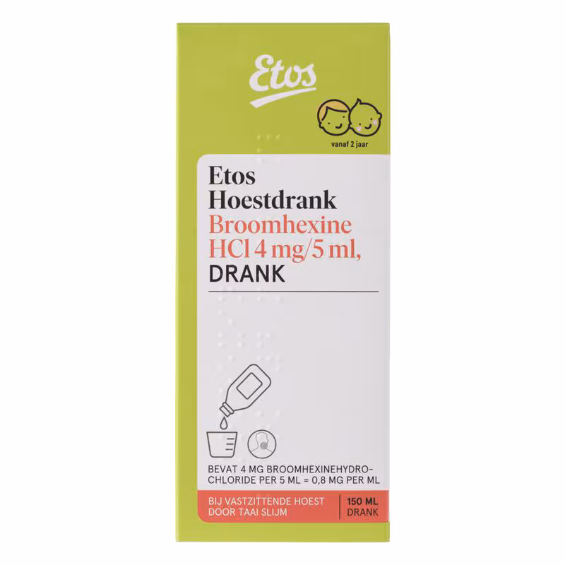 Etos Kind Hoestdrank Broomhexine HCI 4 MG 5 ML 150 ML Etos