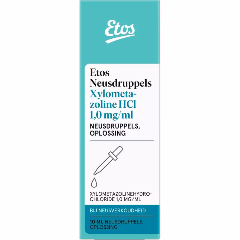 Etos Neusdruppels Xylometazoline HCl 1 MGML 10 ML Etos