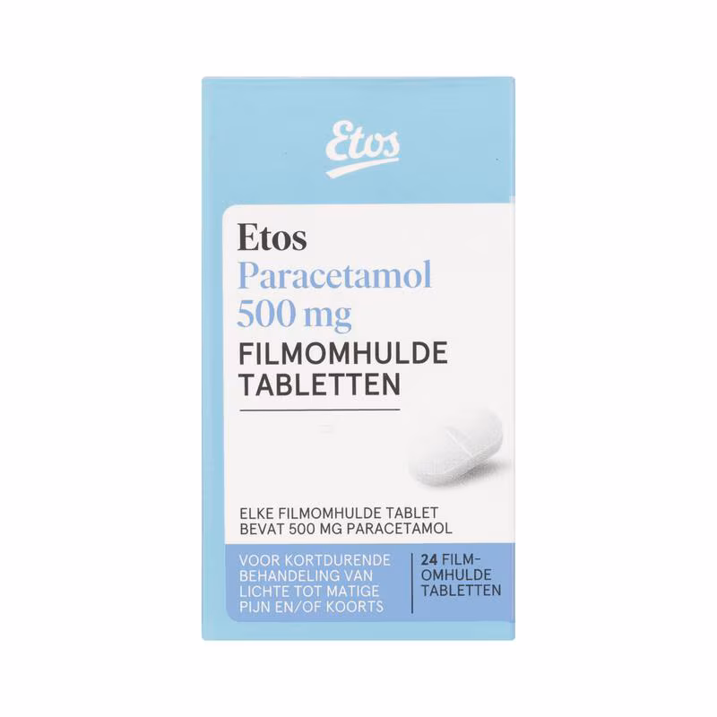 Etos Paracetamol 500 MG Pot 24 stuks 24 EA Etos