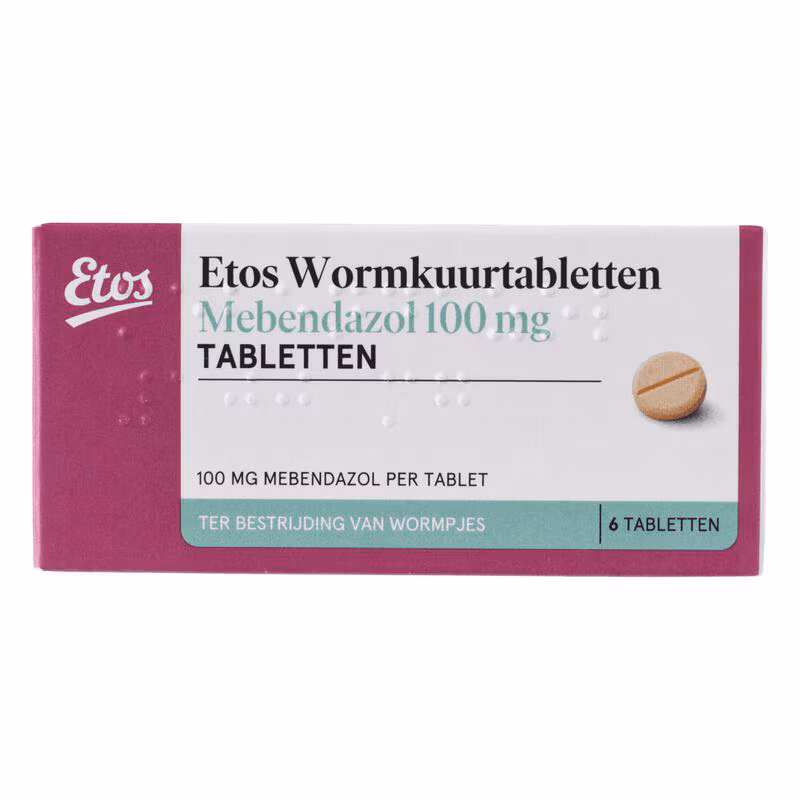 Etos Wormkuurtabletten 100 MG 6 stuks 6 EA Etos