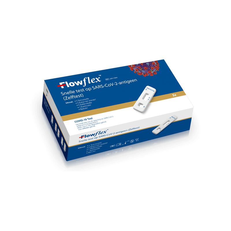 Flowflex SARS-CoV-2 Antigen Corona Zelftest Multipack (5 stuks) 5 EA Etos