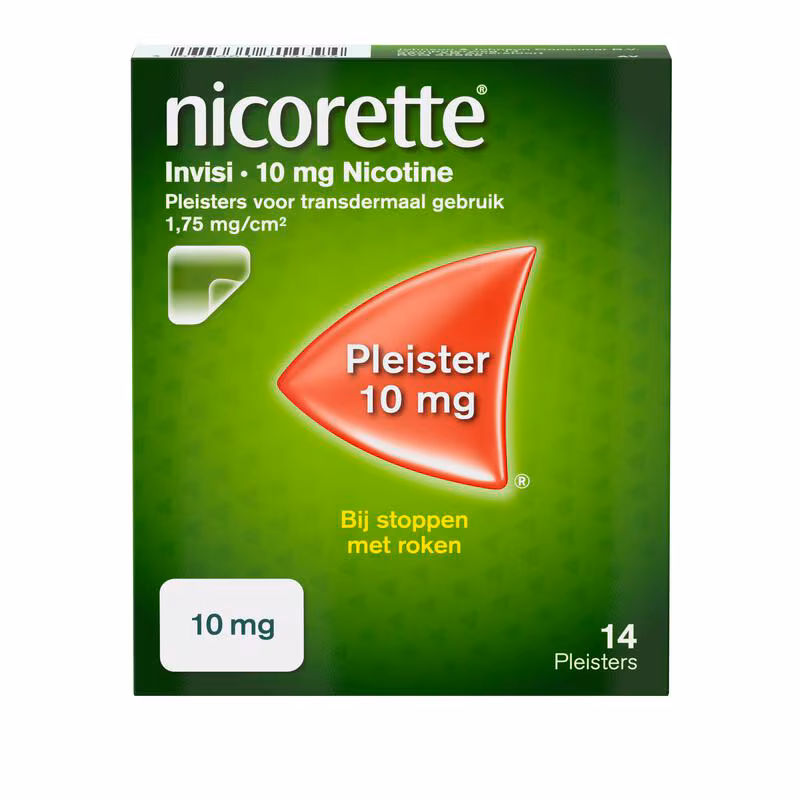 Nicorette Invisible Patch 10 MG 14 stuks 14 EA Etos