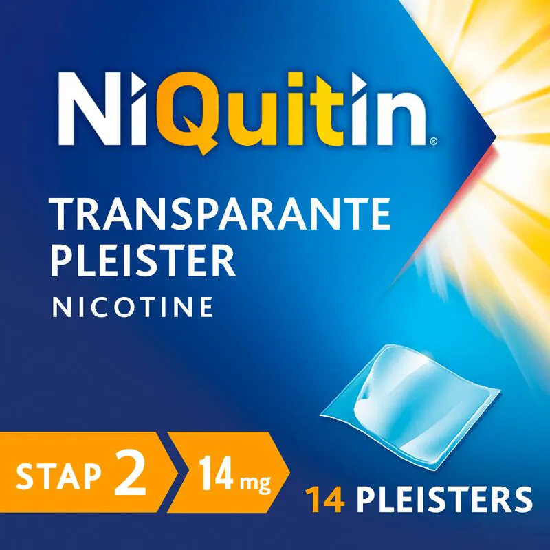 NiQuitin Clear Pleisters 14 MG Stoppen met Roken 14 stuks 14 EA Etos