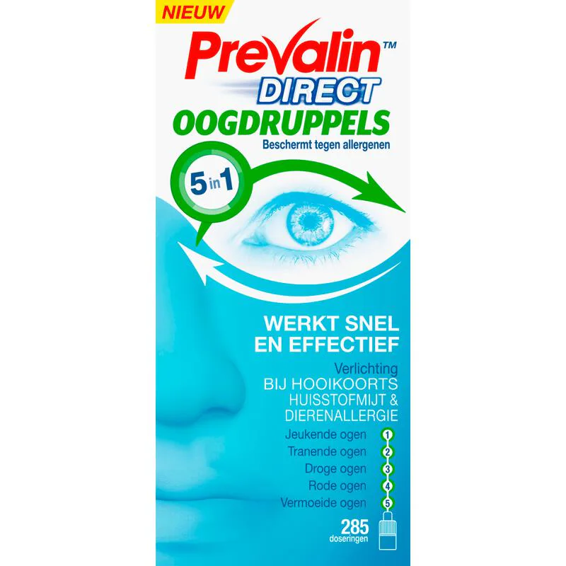 Prevalin Direct Oogdruppels bij Hooikoorts 10 ML 10 ML Etos