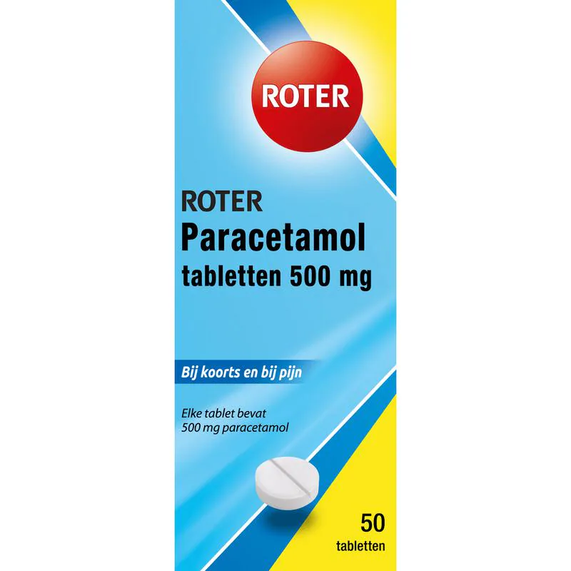 Roter Paracetamol Tabletten 50 stuks 50 EA Etos