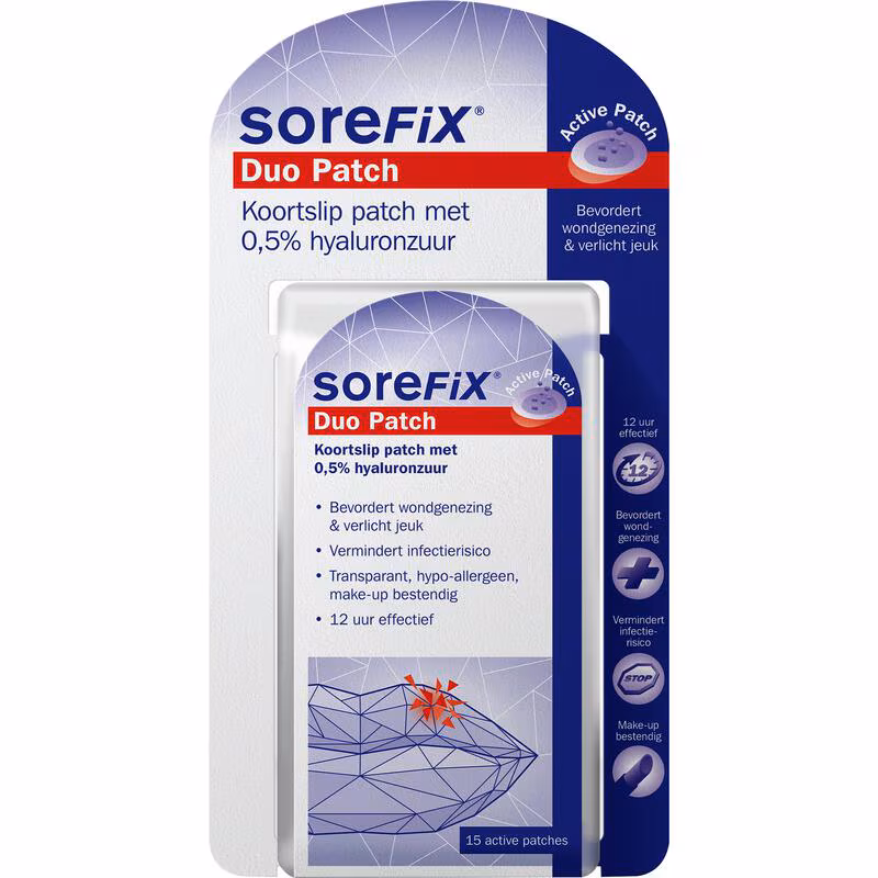SoreFix Duo Patch voor Koortslip behandeling 15 stuks 15 EA Etos