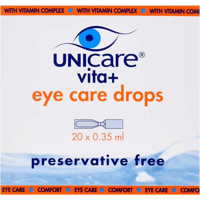 Unicare Vita+ Eye Care Drops 20 x 0,35 ML 20 EA Etos